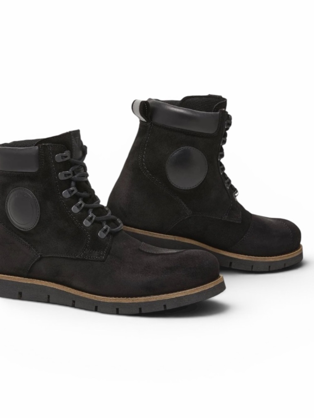 REV'IT! Ginza 3 Black Suede Men's Lace-Up Boots Size 9.5 USA 43 EUR